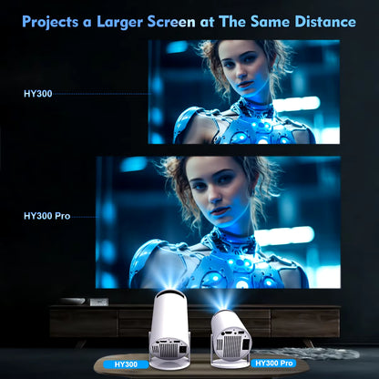 Projector HY300 PRO 8K Android 14 Dual Wifi6 290ANSI Allwinner H726 BT5.4 1080P 1280*720P Home Cinema Outdoor Projetor