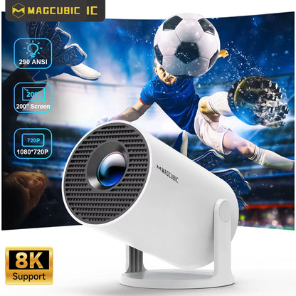 Projector HY300 PRO 8K Android 14 Dual Wifi6 290ANSI Allwinner H726 BT5.4 1080P 1280*720P Home Cinema Outdoor Projetor