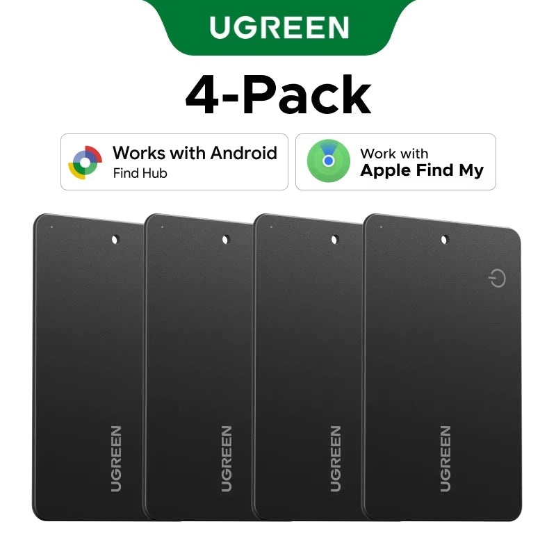【Dual System Compatibility】Smart Finder for Apple Find My (Ios) & Find Hub App (Android) Bluetooth Tracker Card