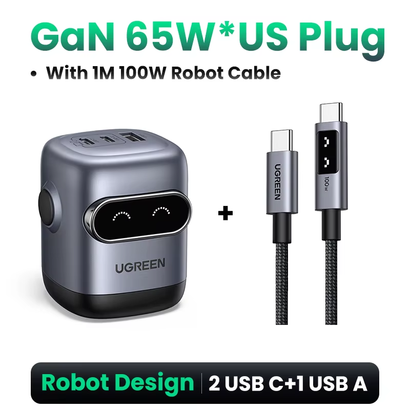Charger Robot Design  65W 30W Gan Fast Charger