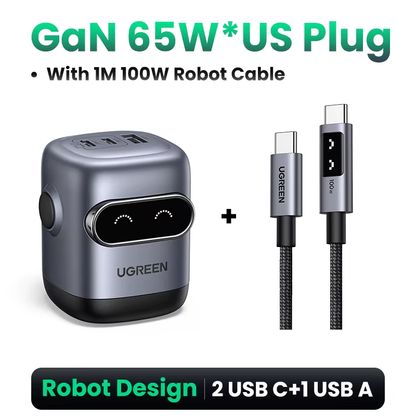 Charger Robot Design  65W 30W Gan Fast Charger