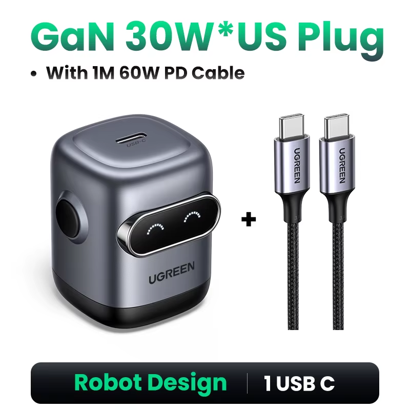 Charger Robot Design  65W 30W Gan Fast Charger