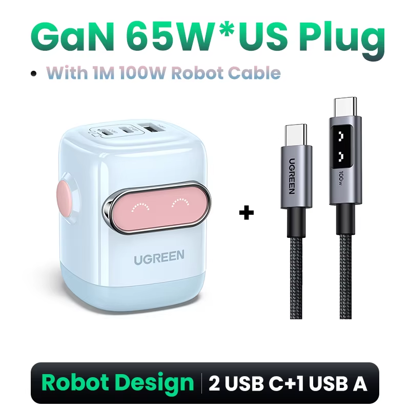 Charger Robot Design  65W 30W Gan Fast Charger