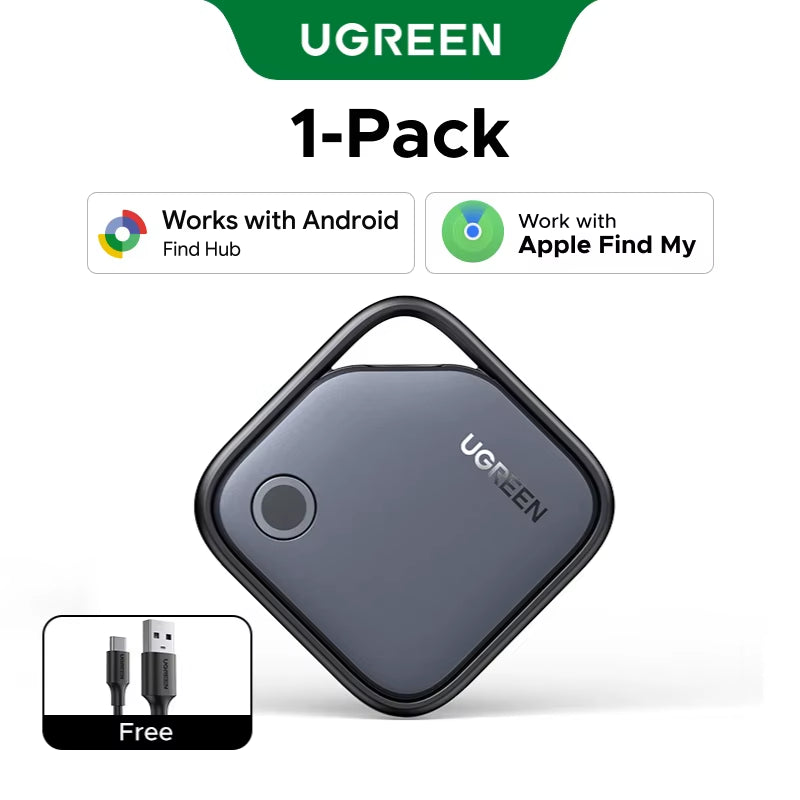 【Dual System Compatibility】Smart Finder for Apple Find My (Ios) & Find Hub App (Android) Bluetooth Tracker Card