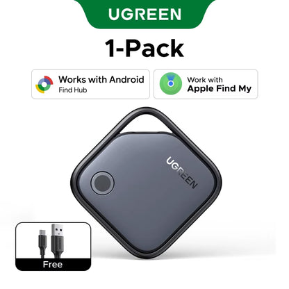 【Dual System Compatibility】Smart Finder for Apple Find My (Ios) & Find Hub App (Android) Bluetooth Tracker Card