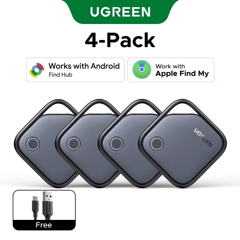 【Dual System Compatibility】Smart Finder for Apple Find My (Ios) & Find Hub App (Android) Bluetooth Tracker Card