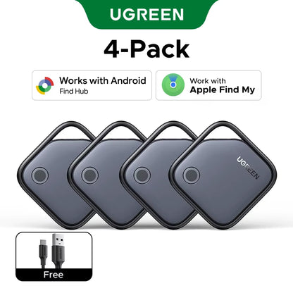 【Dual System Compatibility】Smart Finder for Apple Find My (Ios) & Find Hub App (Android) Bluetooth Tracker Card