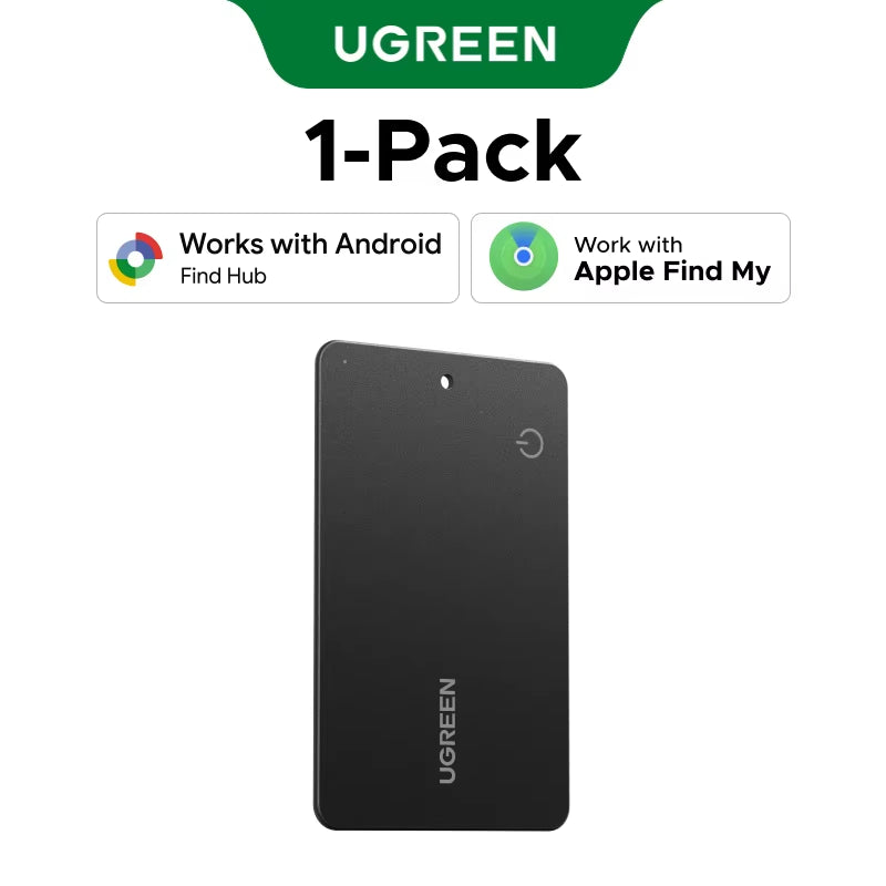 【Dual System Compatibility】Smart Finder for Apple Find My (Ios) & Find Hub App (Android) Bluetooth Tracker Card